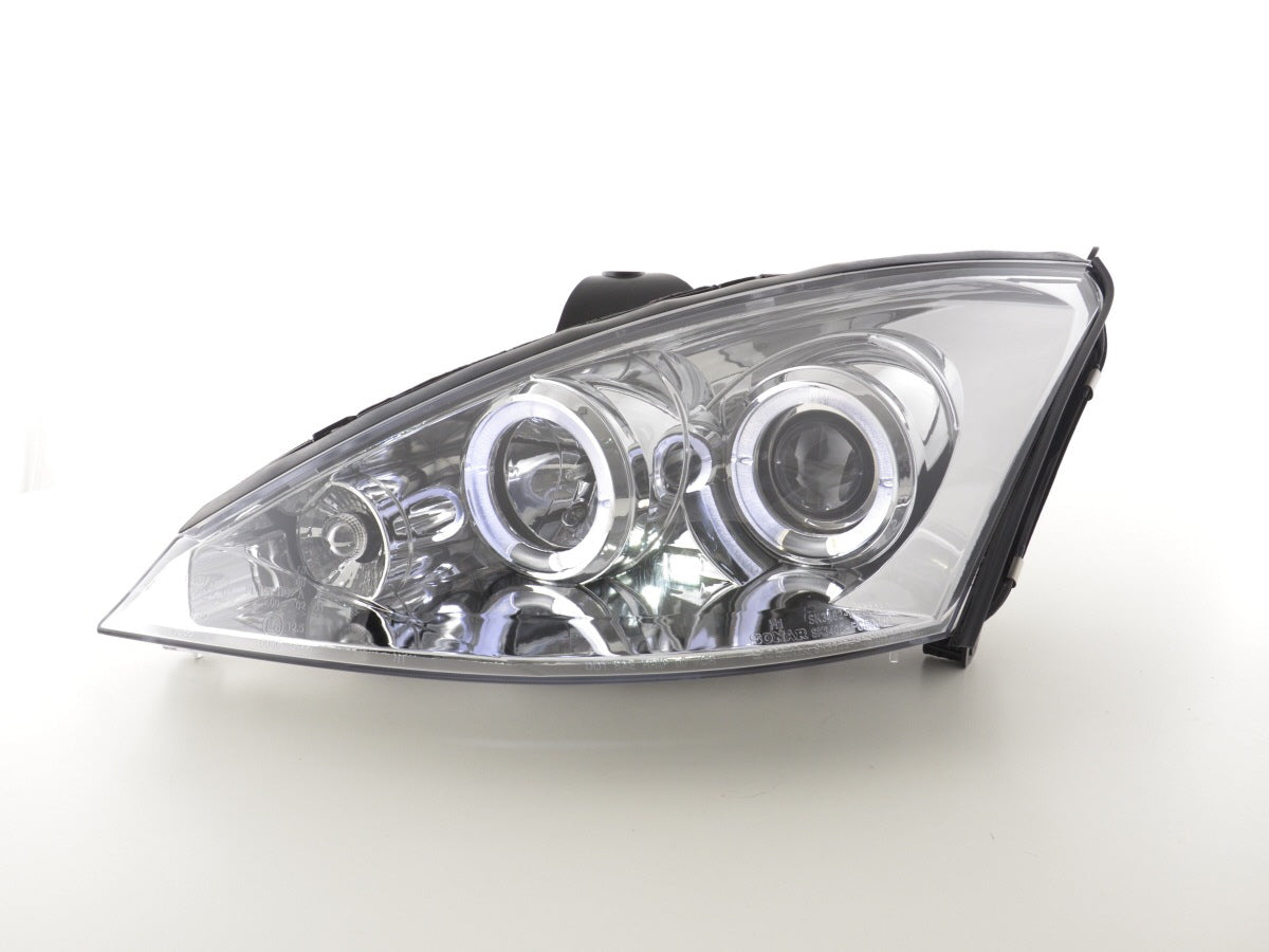 Scheinwerfer Set Ford Focus 00-04 chrom Scheinwerfer Set Ford Focus 00-04 chrom